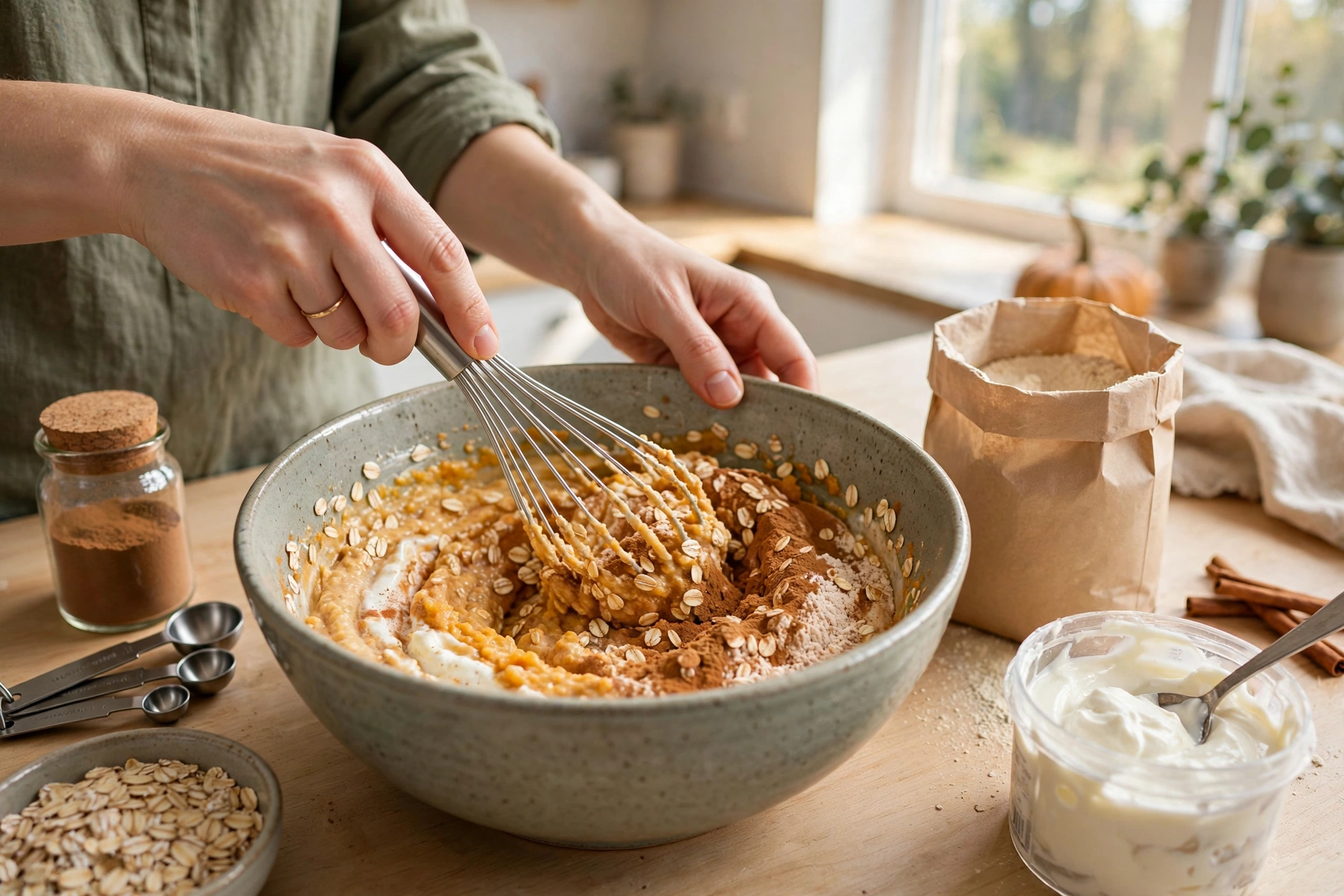 Step 1 — High-Protein Pumpkin Overnight Oats