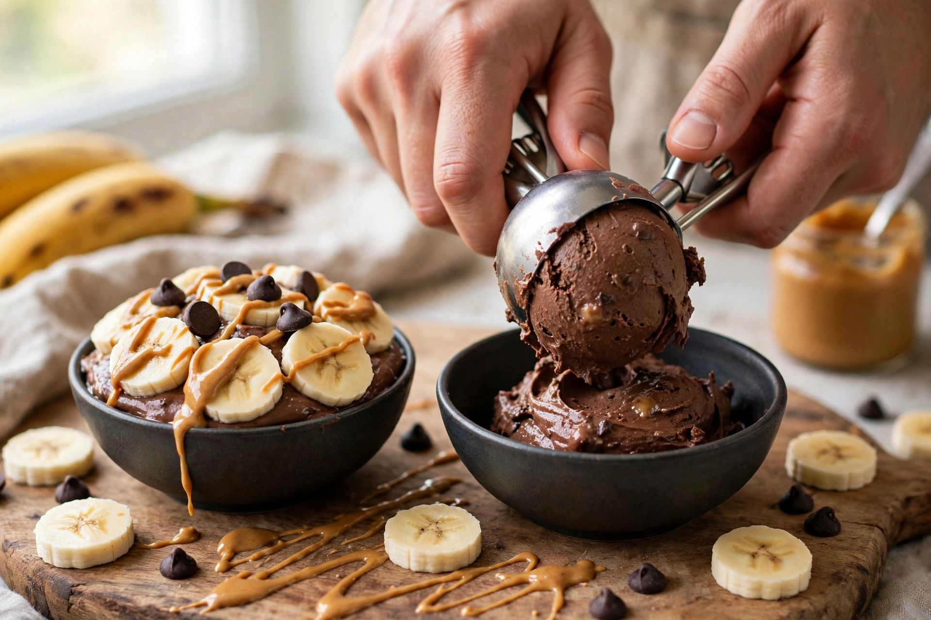 Step 3 — High-Protein Chocolate Banana Nice Cream