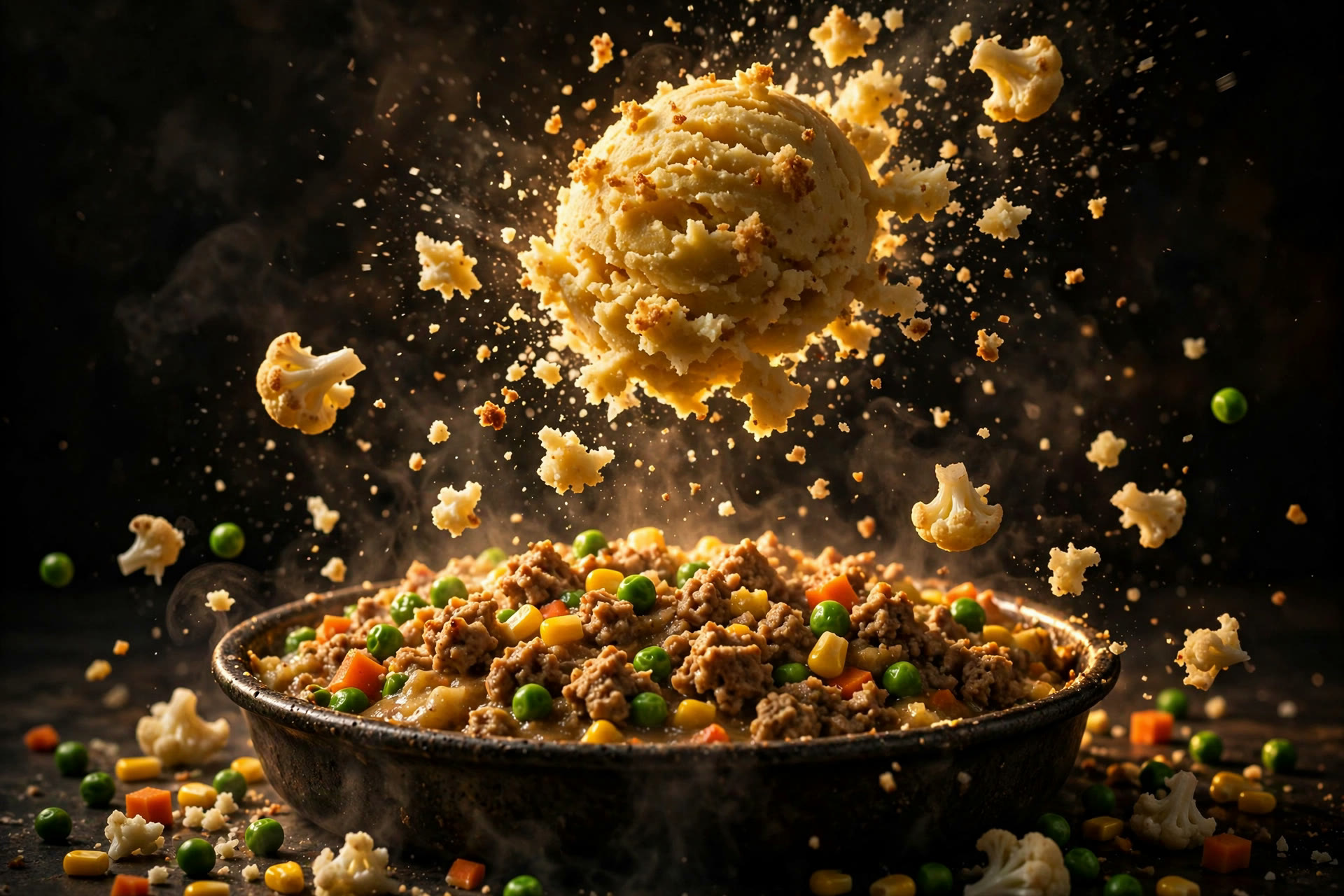 Light Turkey Shepherd's Pie with Cauliflower Mash