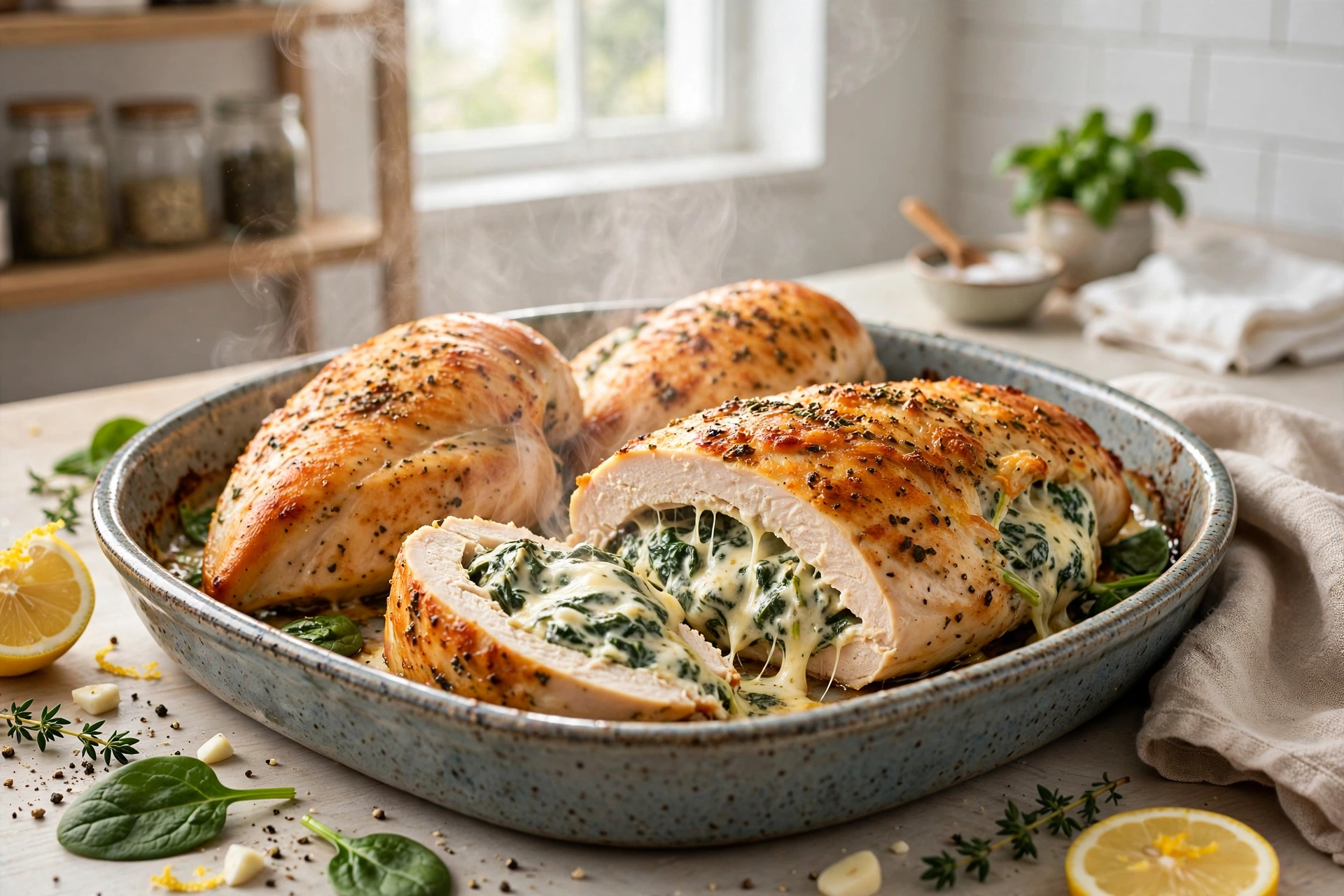 Step 3 — High-Protein Cottage Cheese Stuffed Chicken Breast