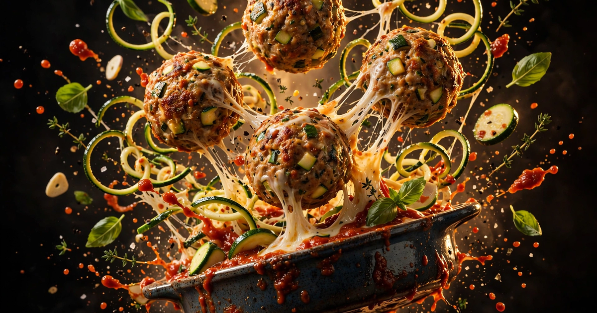 High-Protein Turkey Zucchini Meatballs