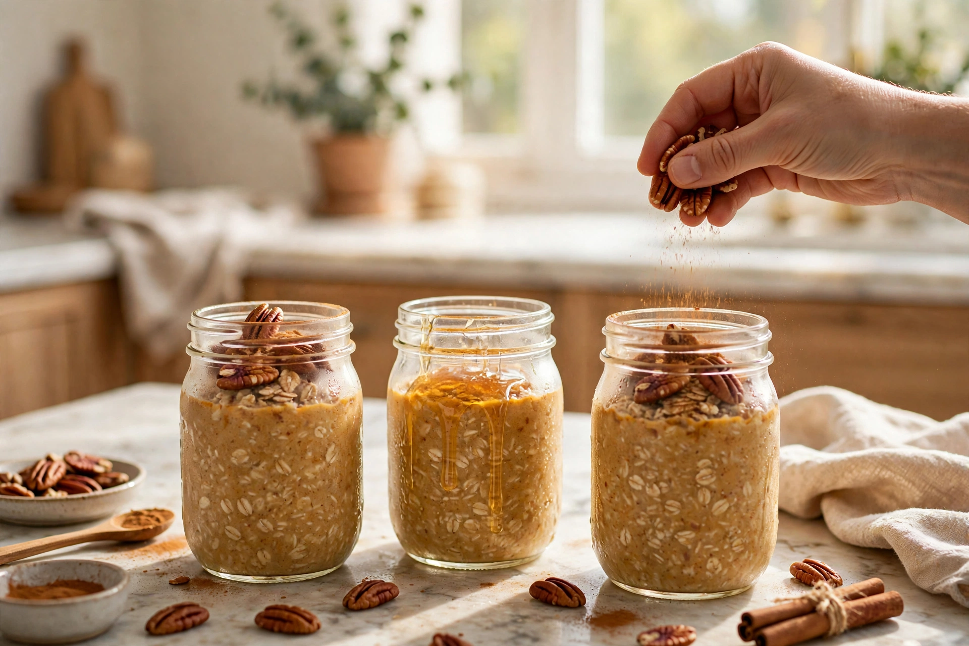 Step 3 — High-Protein Pumpkin Overnight Oats