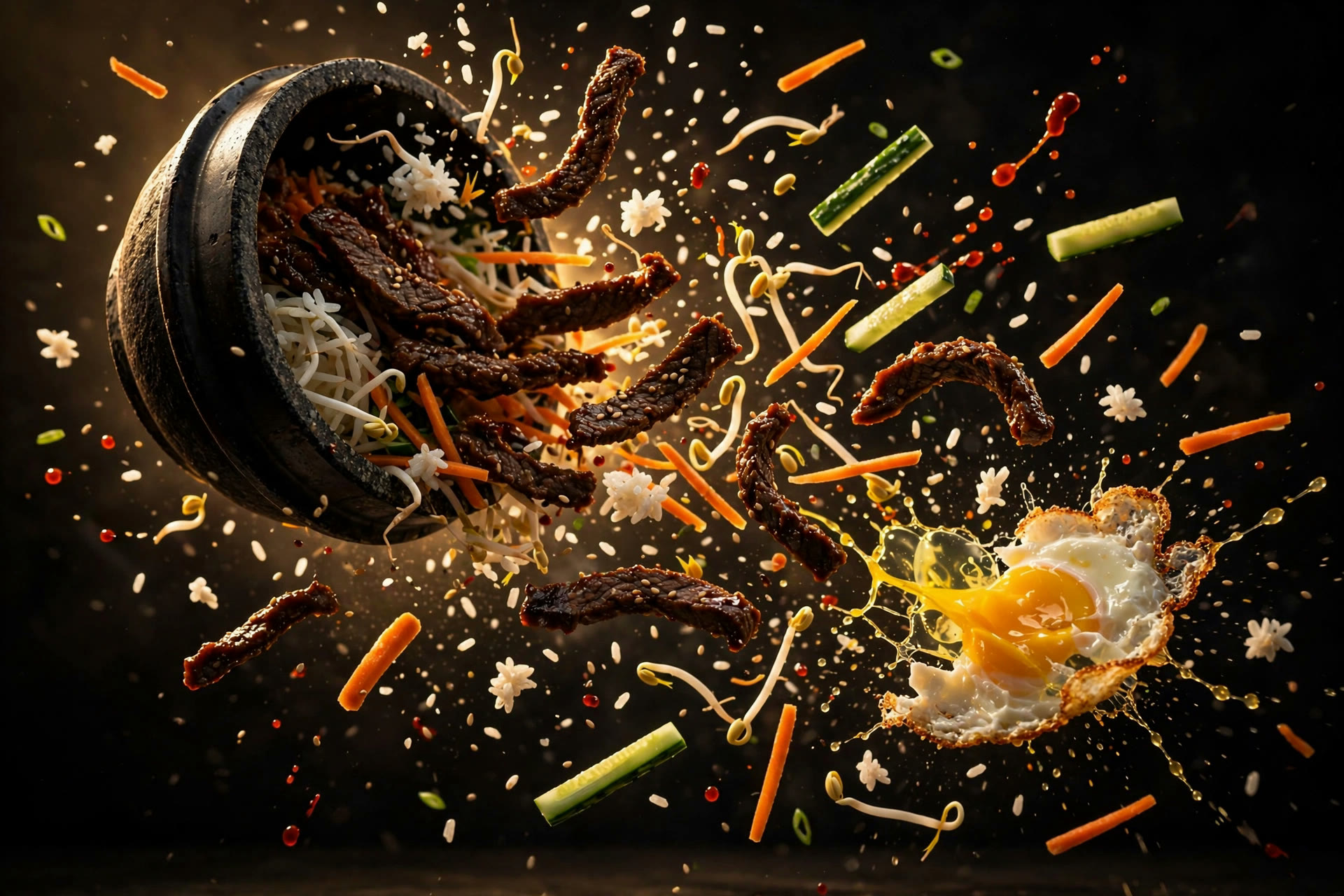 Bibimbap Ligero de Res Coreana