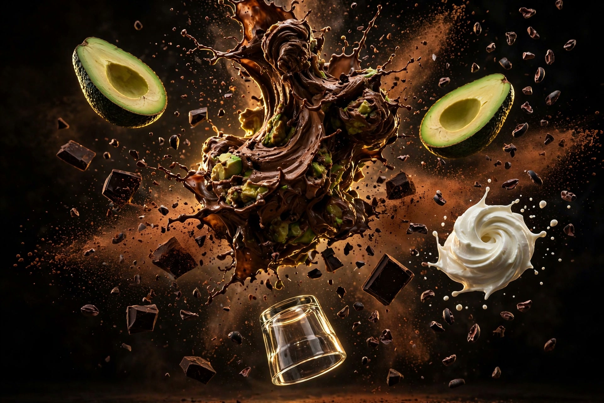 Chocolade-Avocado-Eiwitmousse