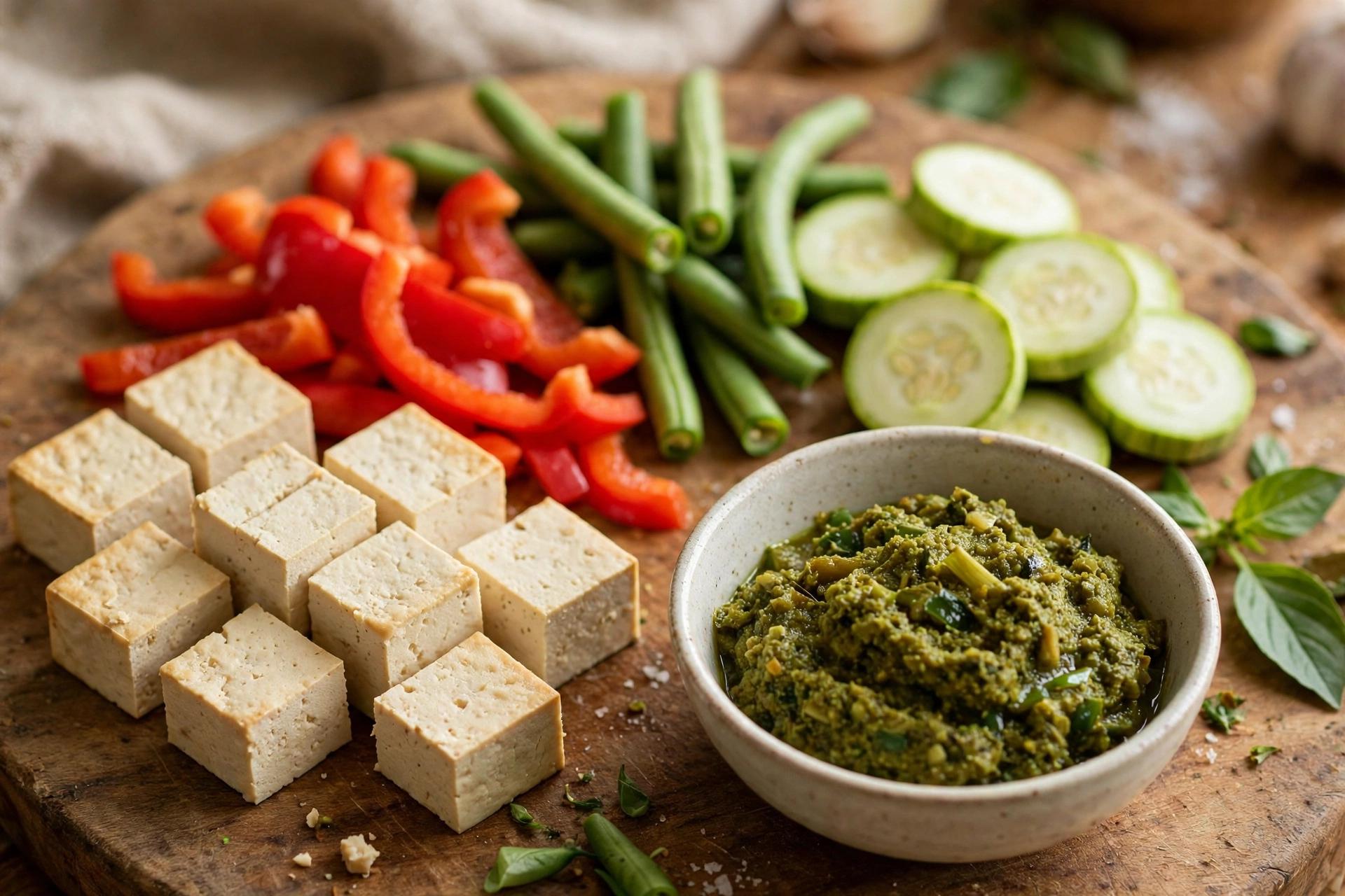 Step 1 — Light Thai Green Curry with Tofu & Vegetables