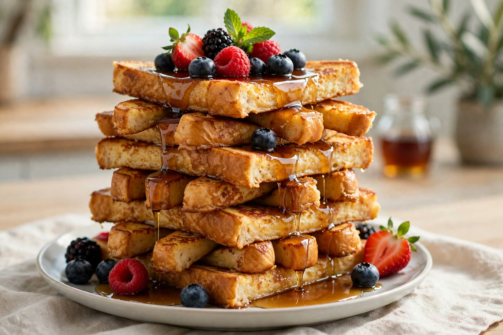 Step 3 — High-Protein Cinnamon French Toast Sticks