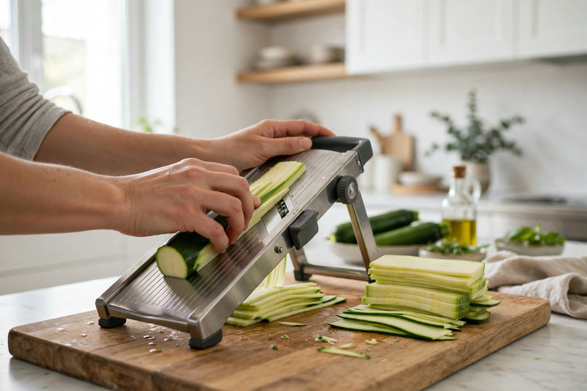 Step 1 — Light Zucchini Lasagna with Turkey Bolognese