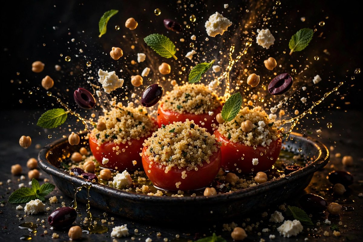 Mediterrane Gevulde Tomaten met Quinoa
