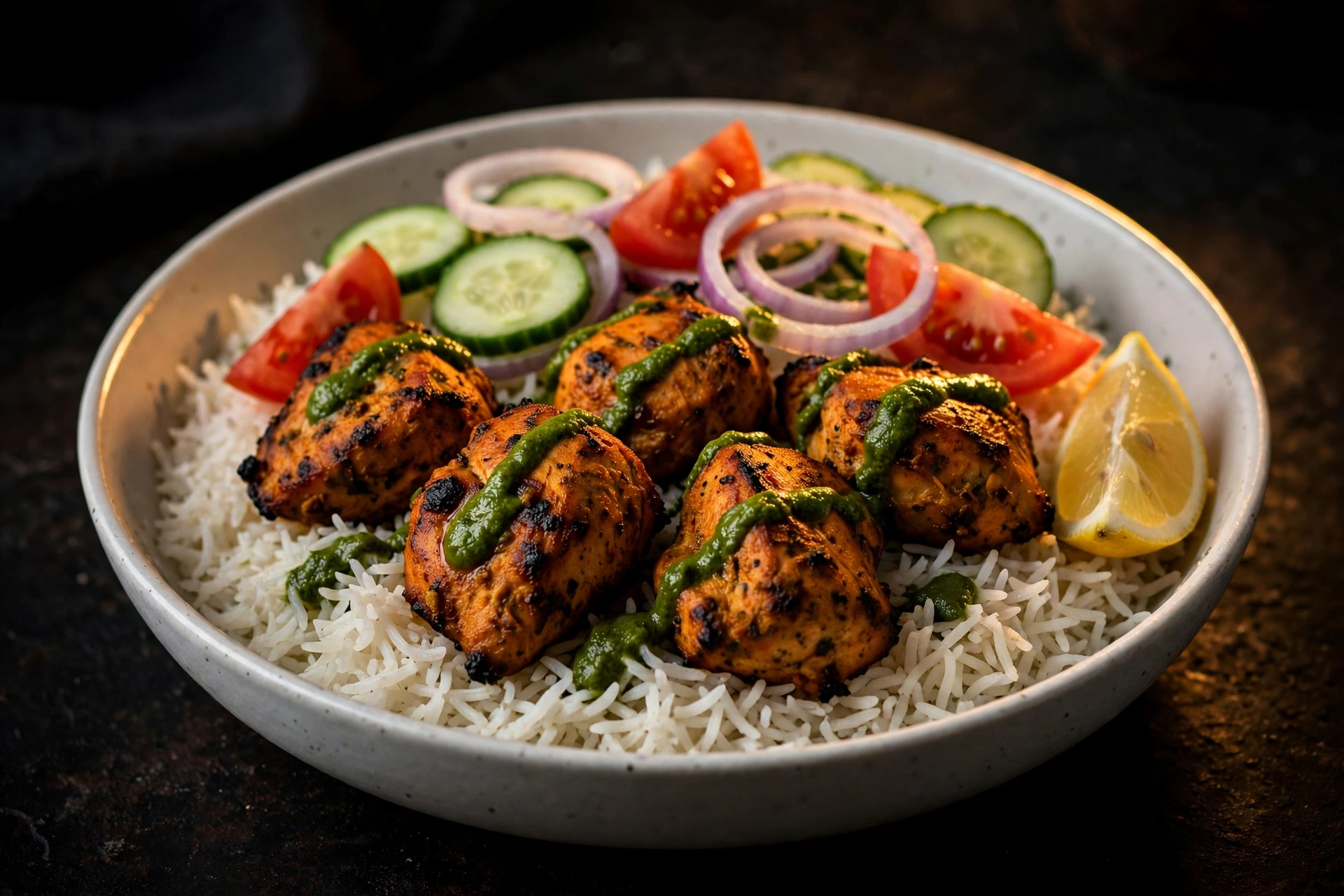 Step 3 — Healthy Chicken Tikka Rice Bowl