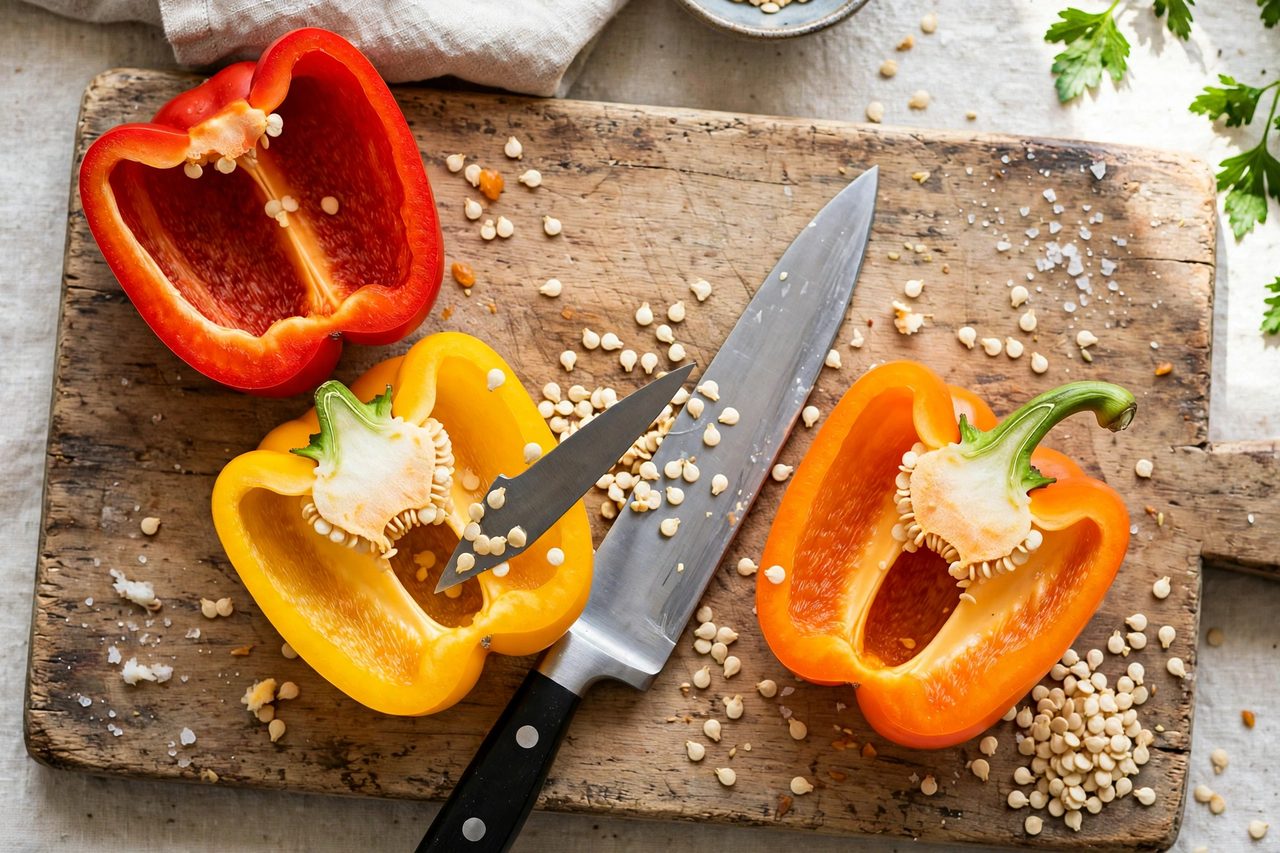 Step 1 — Mediterranean Tuna Stuffed Peppers