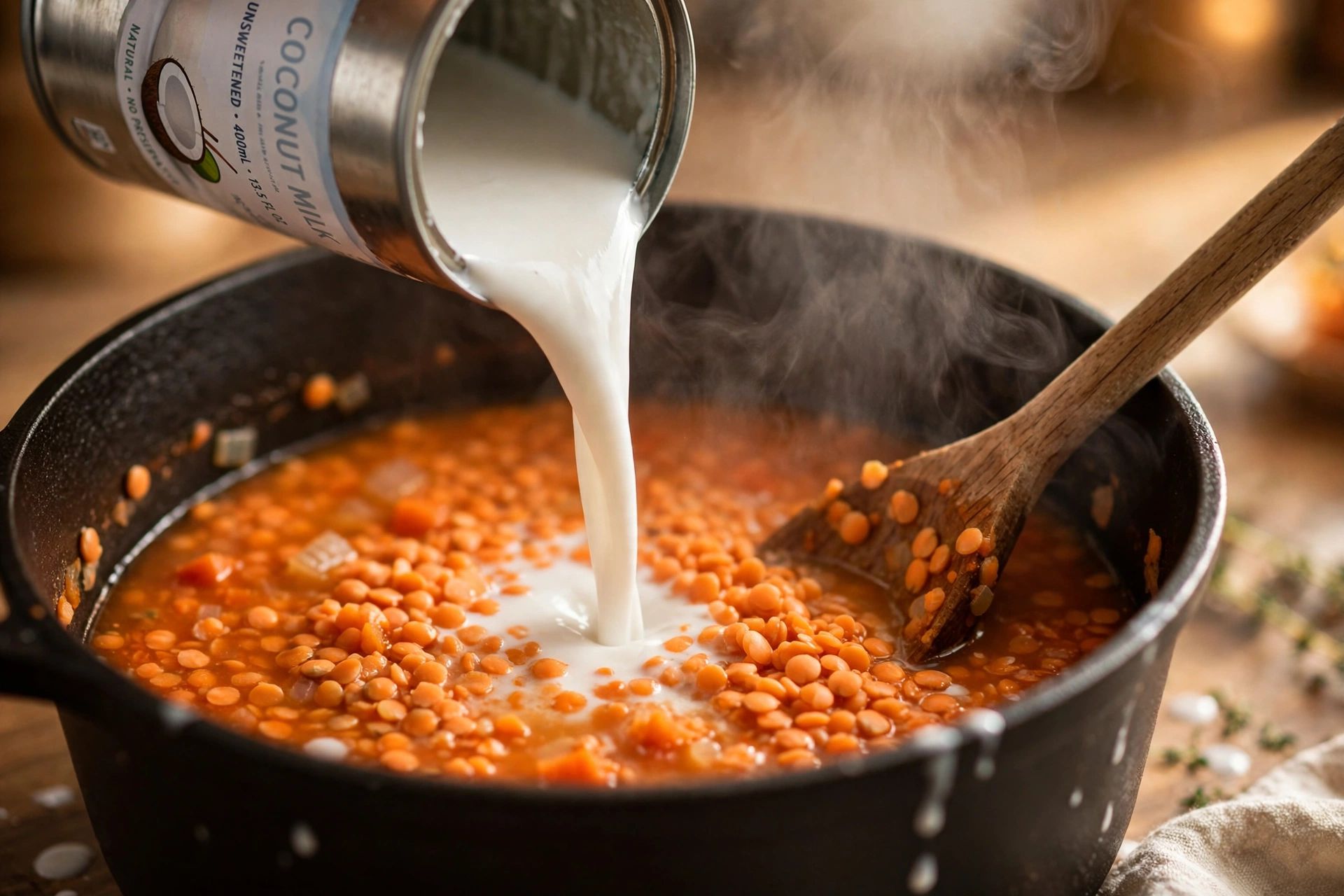 Step 2 — Creamy Coconut Lentil Curry
