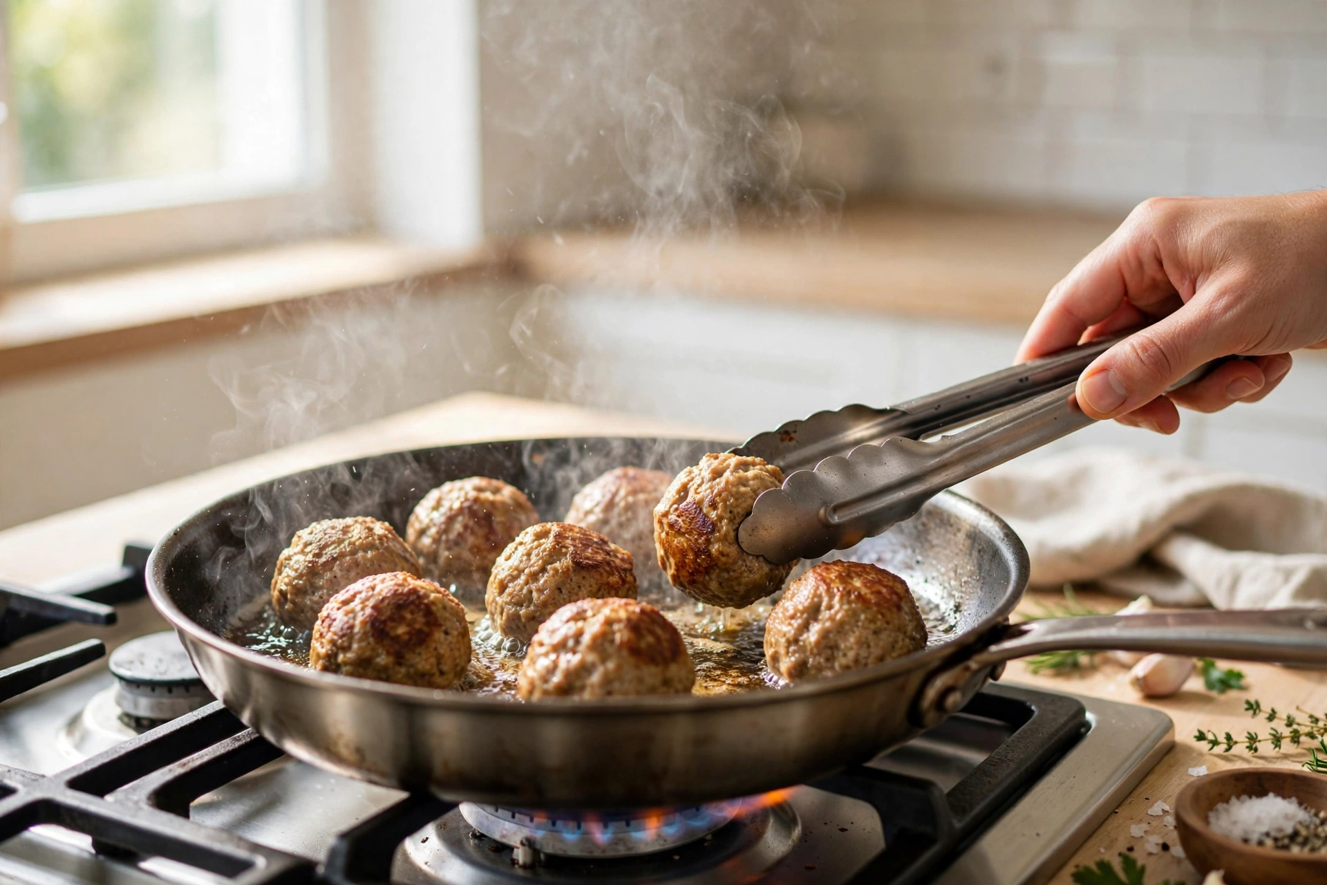 Step 2 — Garlic Parmesan Turkey Meatballs