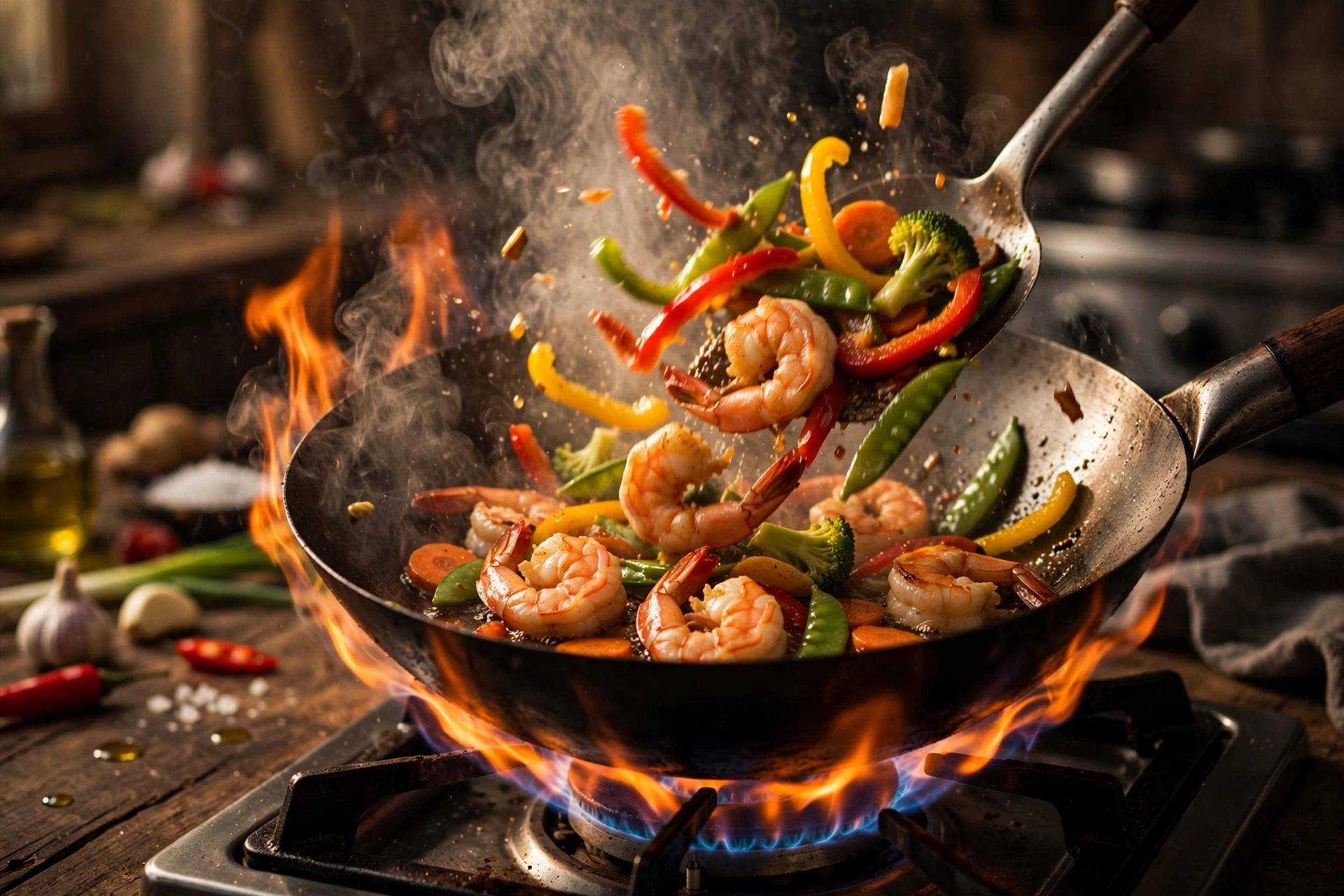 Step 2 — Light Garlic Shrimp & Vegetable Stir-Fry