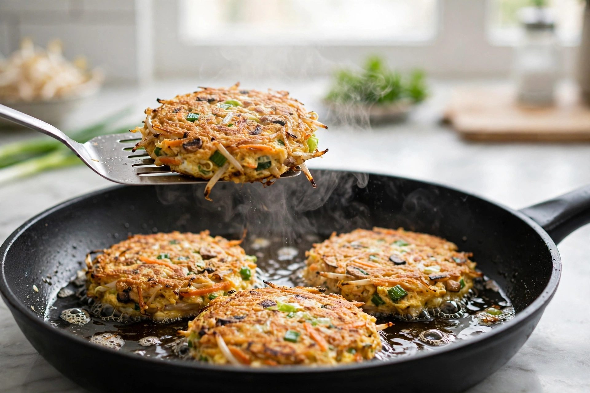 Step 2 — Light Turkey & Vegetable Egg Foo Young