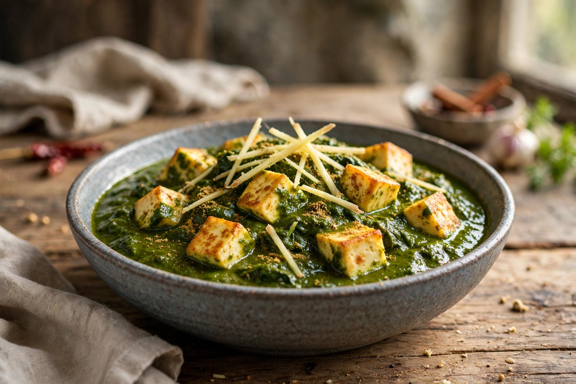 Step 2 — Light Palak Paneer (No Cream)