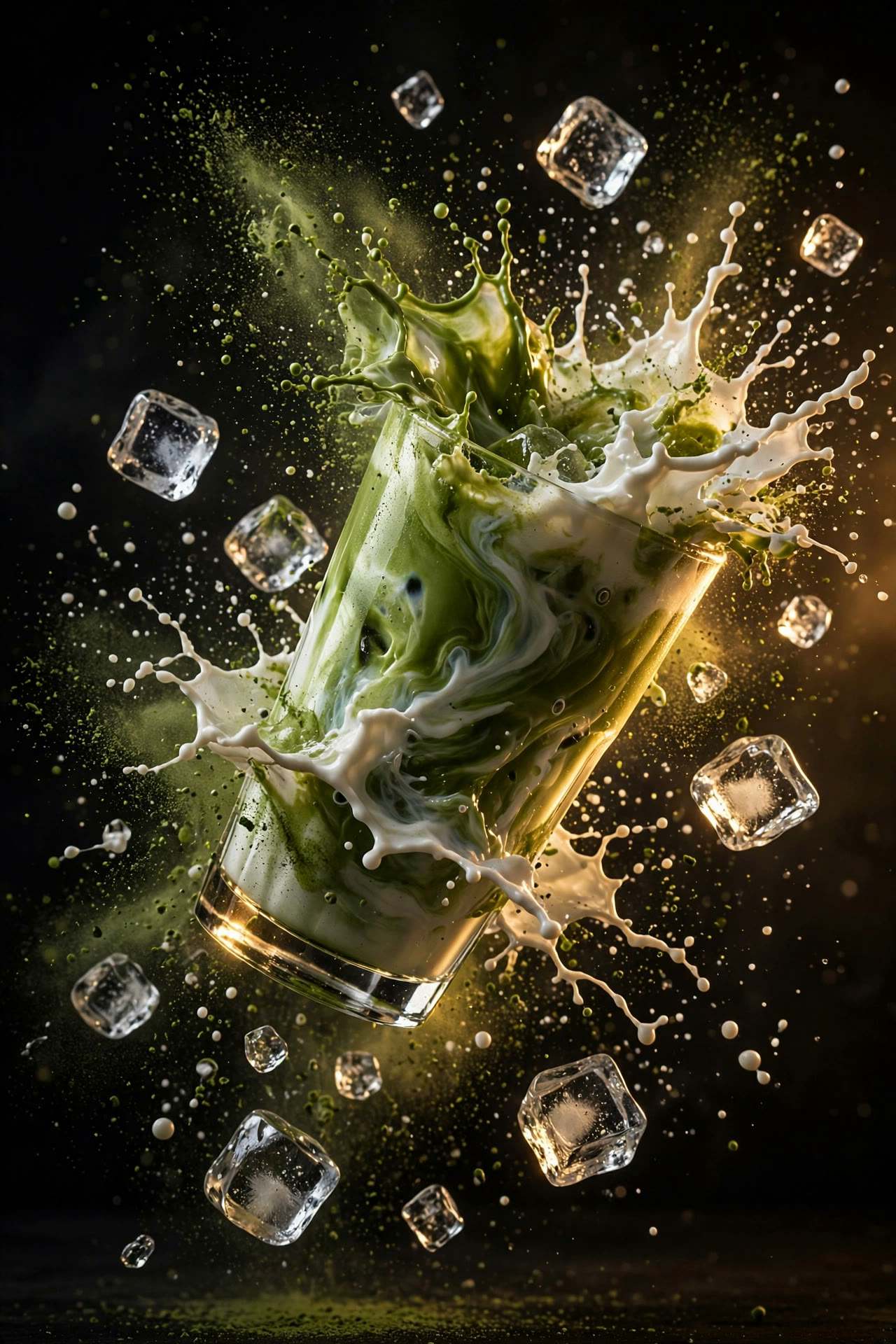 Matcha Latte Helado Alto en Proteínas