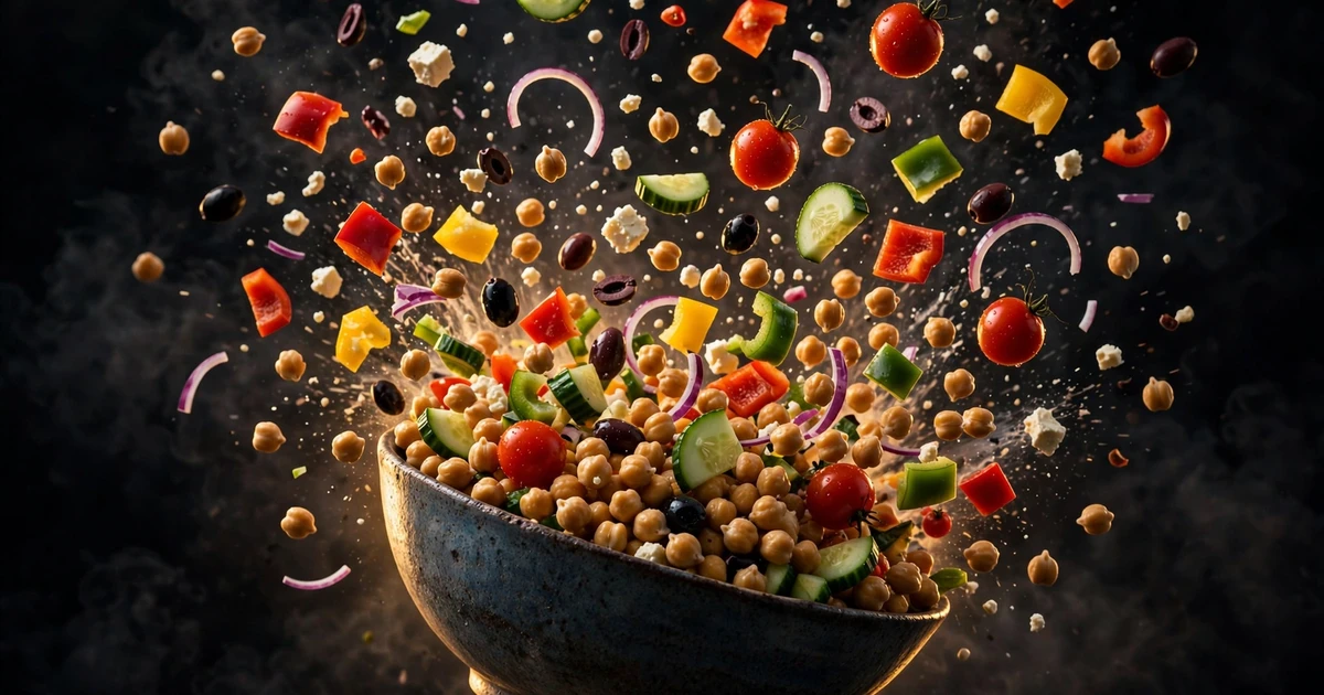 Mediterranean Chickpea Power Salad