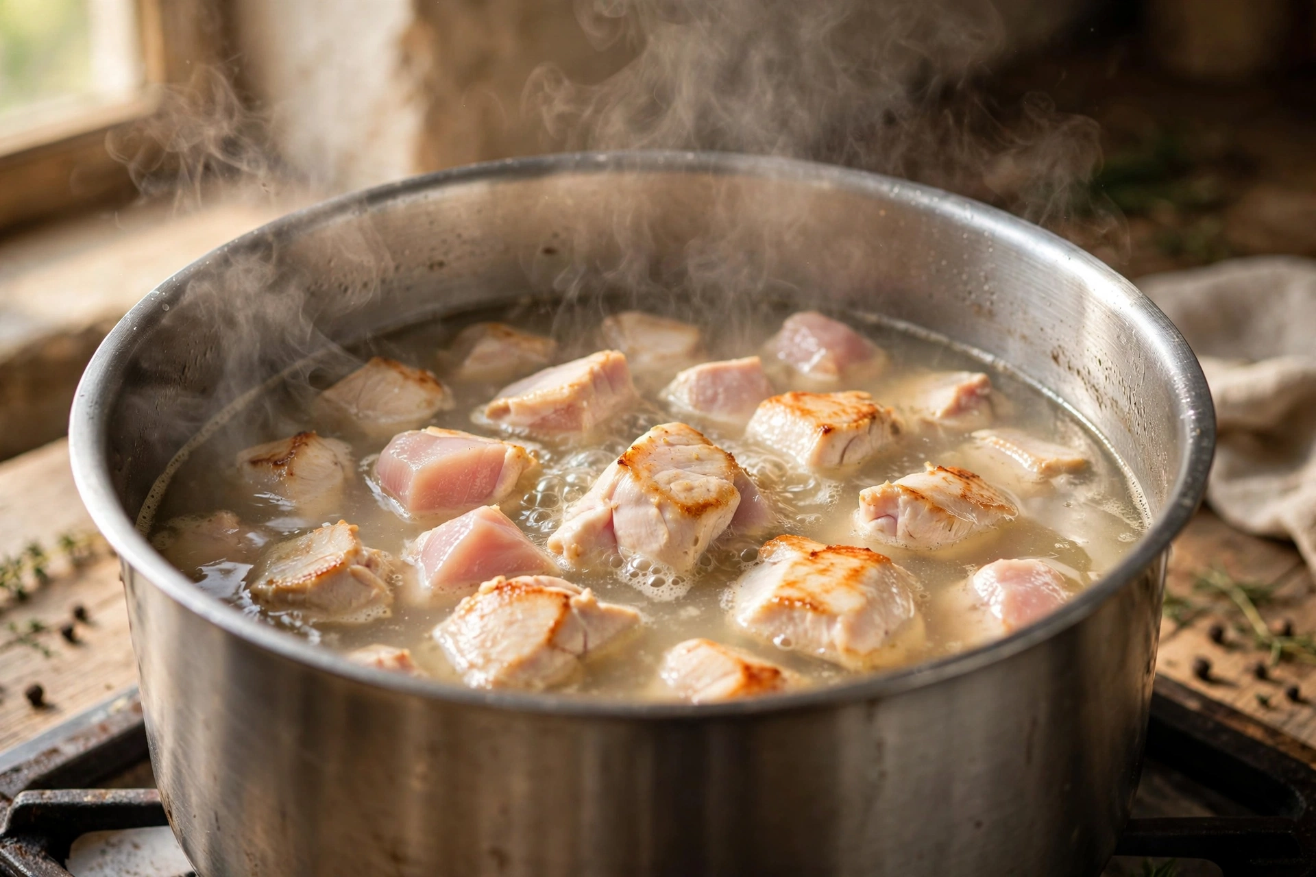 Step 1 — High-Protein Chicken & Vegetable Soup
