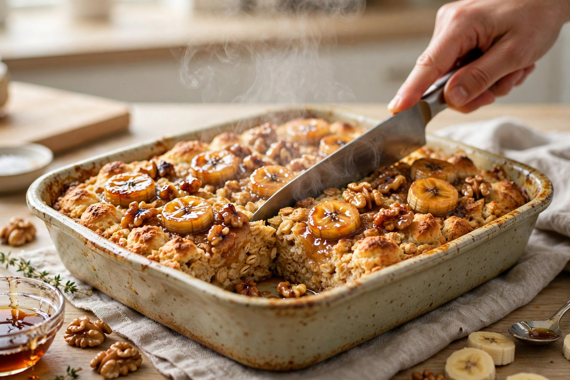 Step 3 — High-Protein Banana Walnut Baked Oatmeal