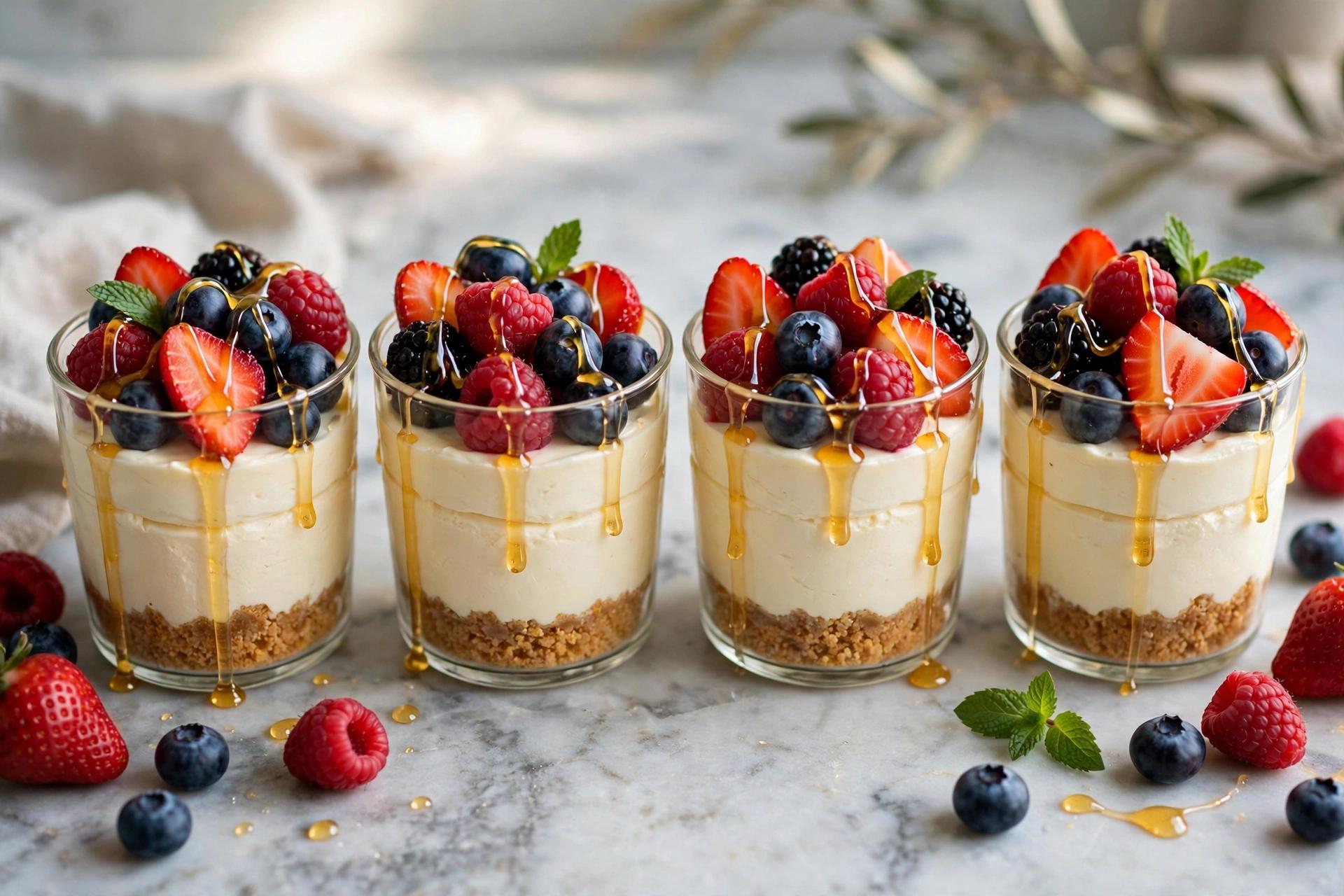 Step 3 — No-Bake High-Protein Cottage Cheese Cheesecake Cups