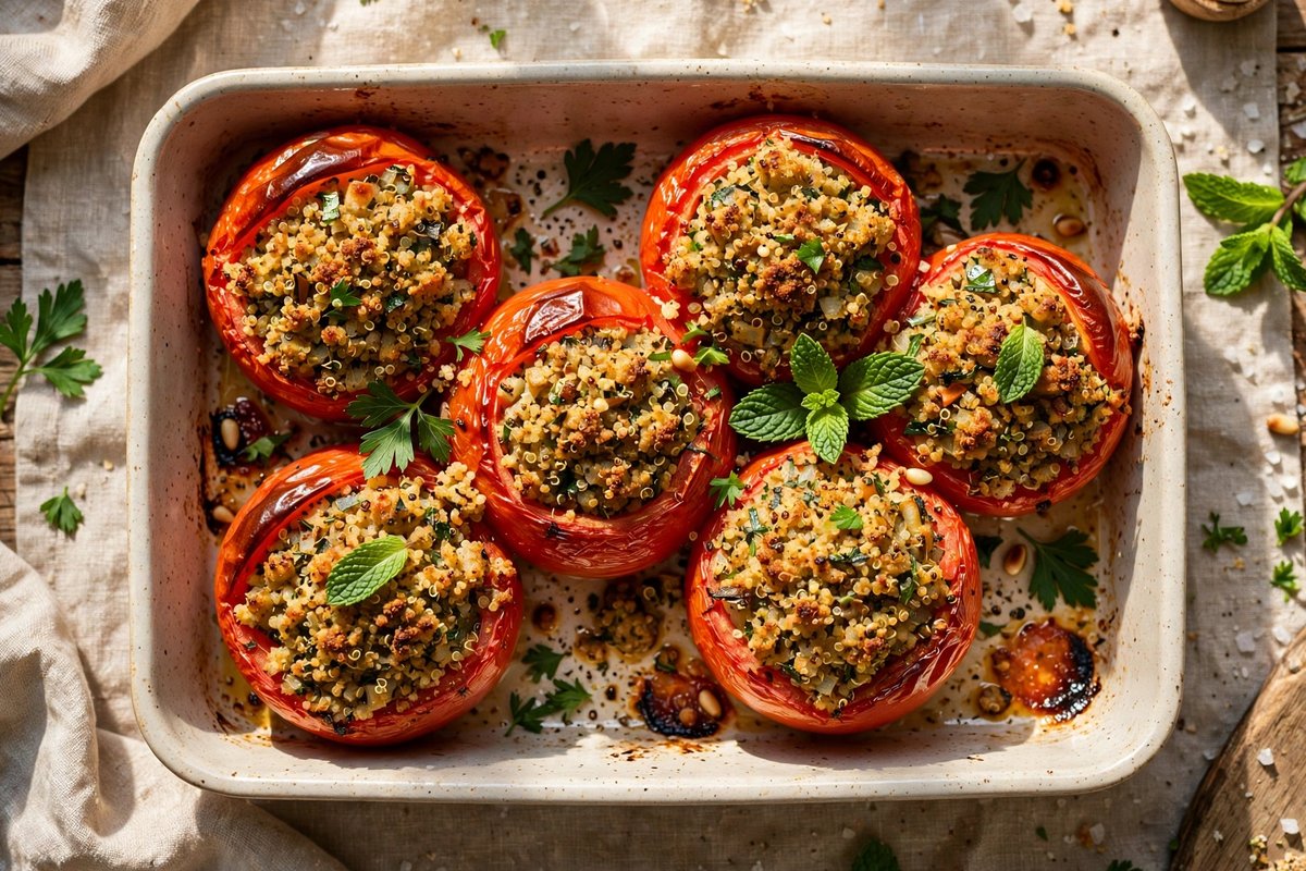 Step 3 — Mediterranean Quinoa Stuffed Tomatoes