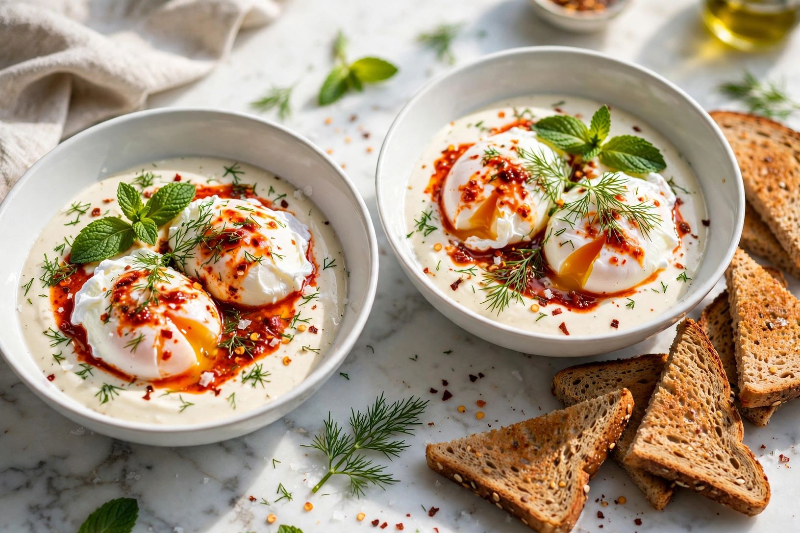 Step 3 — High-Protein Turkish Eggs (Çilbir)
