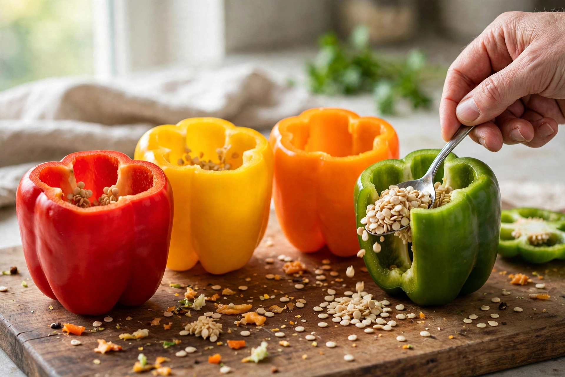 Step 1 — Stuffed Bell Peppers with Turkey & Quinoa