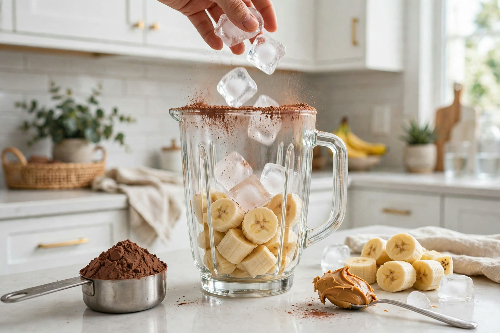 Step 1 — Chocolate Peanut Butter Protein Shake