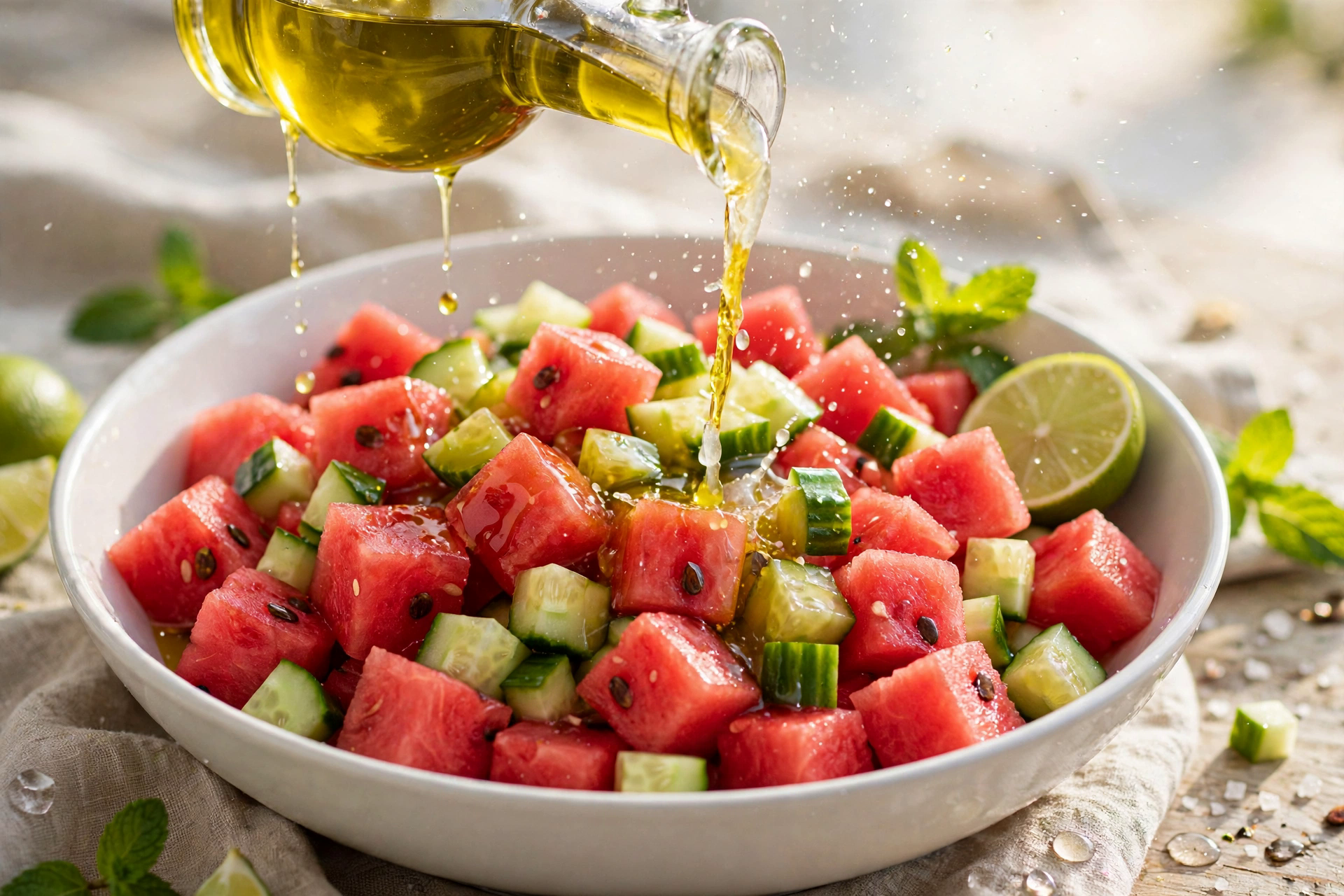 Step 2 — Watermelon Feta Mint Salad