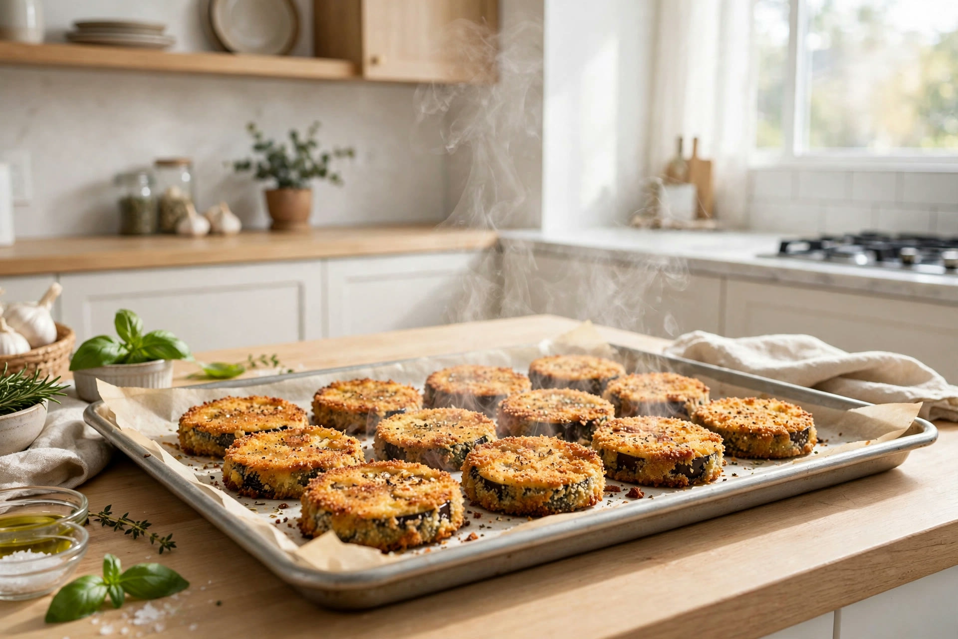 Step 2 — Light Baked Eggplant Parmesan