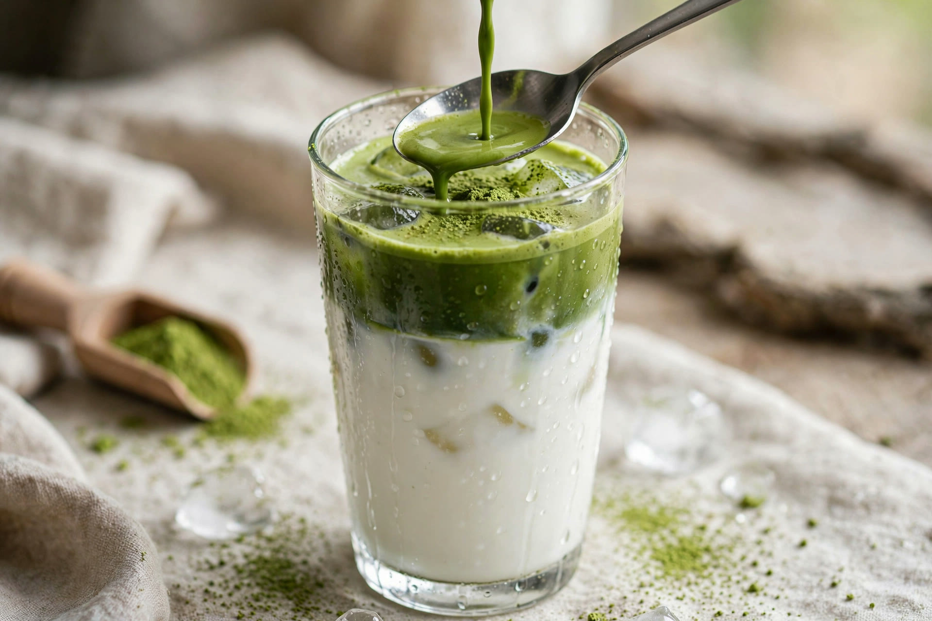 Step 3 — High-Protein Iced Matcha Latte