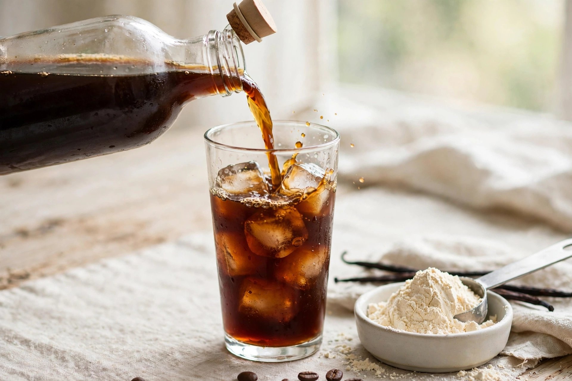 Step 1 — High-Protein Iced Coffee Latte
