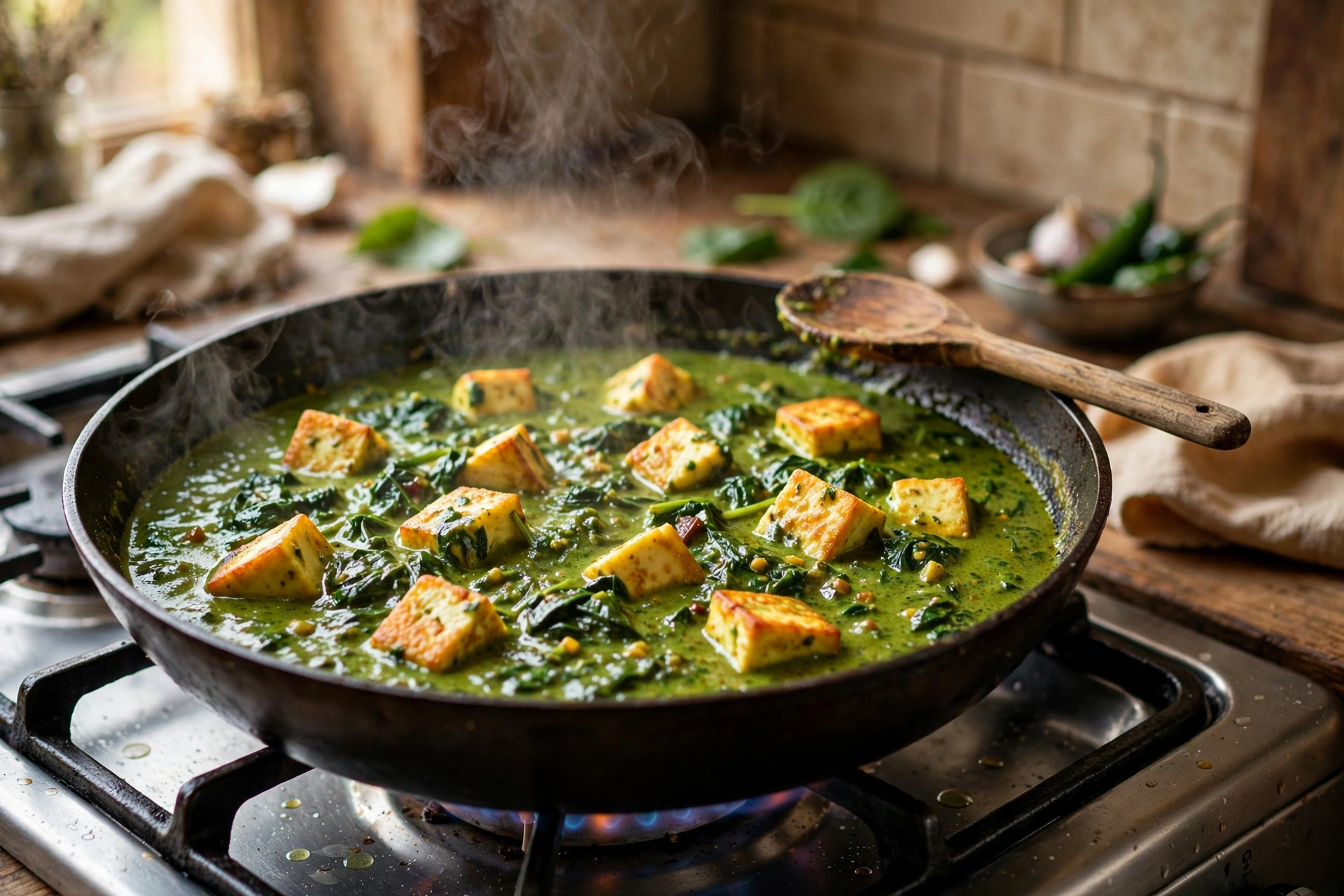 Step 1 — Light Palak Paneer (No Cream)