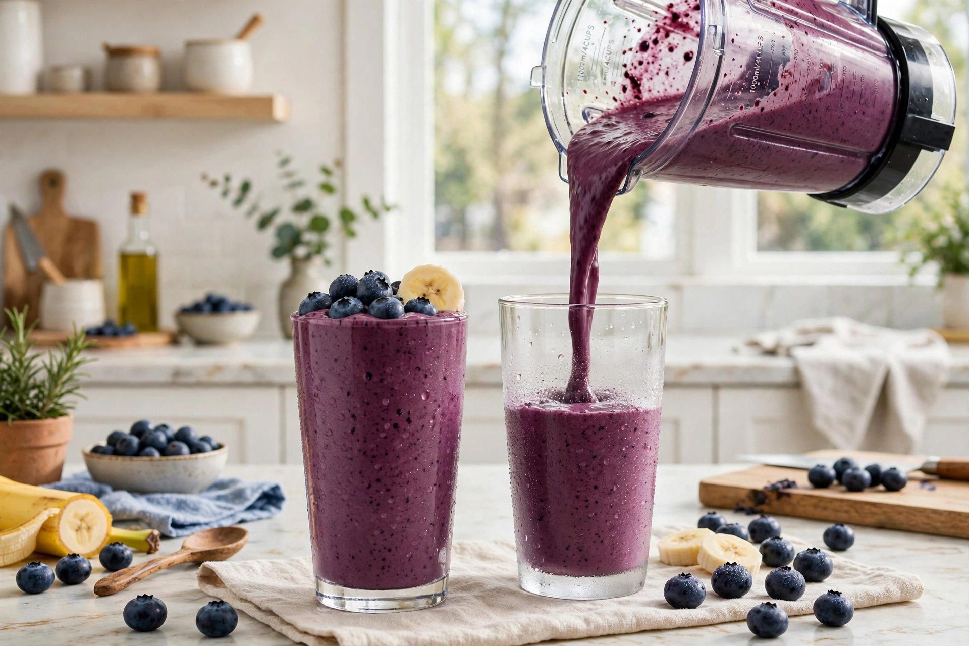 Step 3 — Blueberry Banana Kefir Smoothie