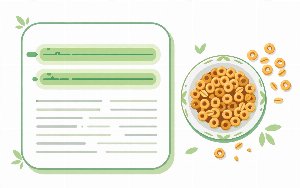 Close-up of serving size and calorie lines highlighted on a nutrition facts panel
