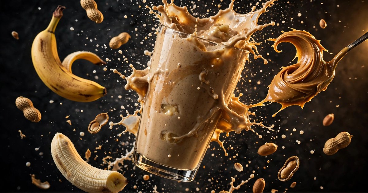 Smoothie Protéiné Beurre de Cacahuète Banane
