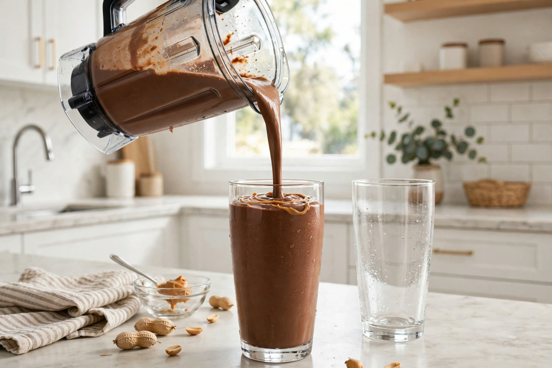 Step 3 — Chocolate Peanut Butter Protein Shake