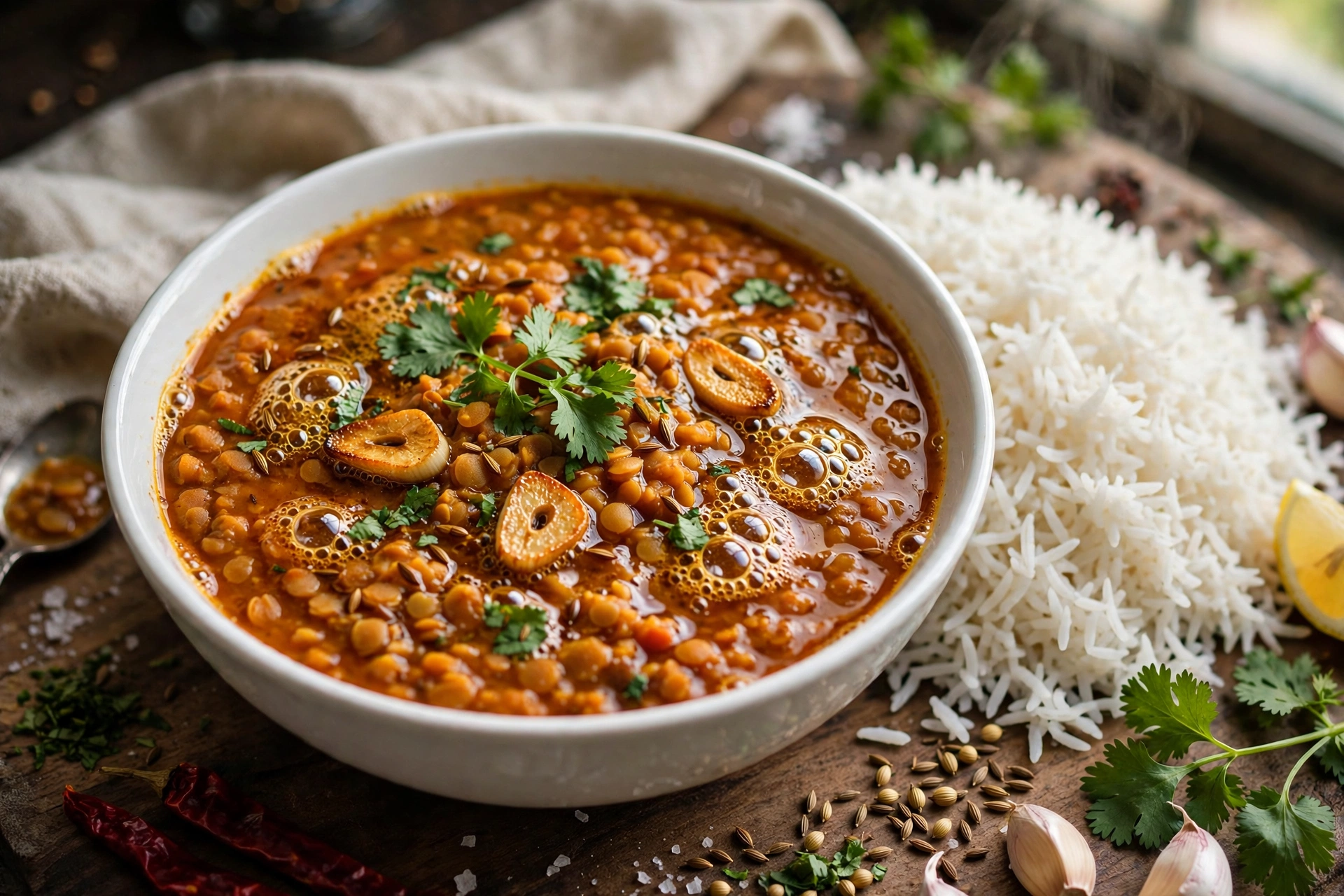 Masoor Dal Tadka (Red Lentil Dal)