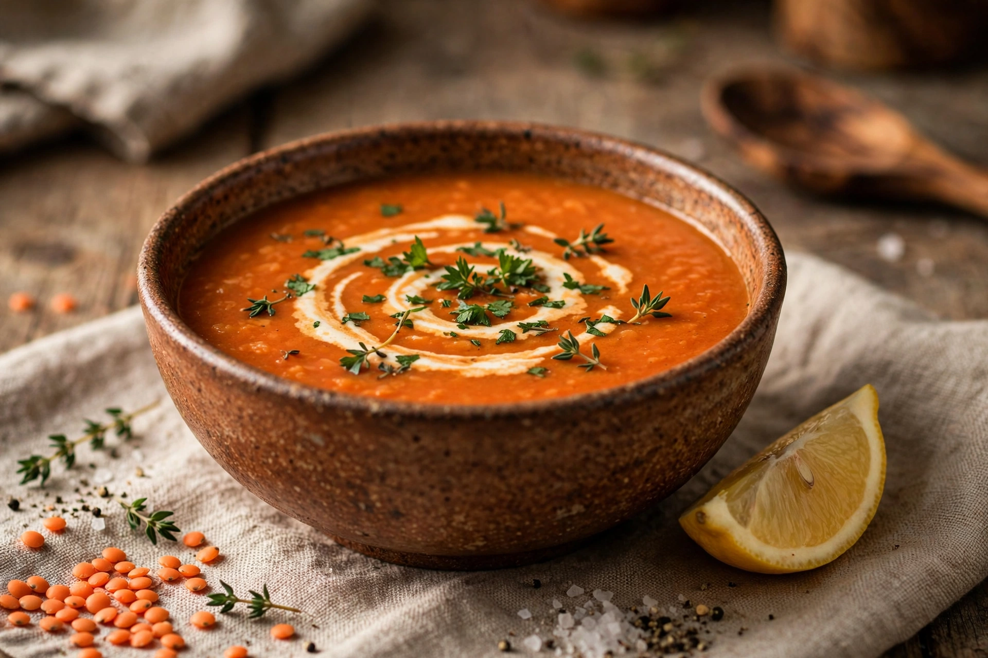 Red Lentil Soup (High Fiber)